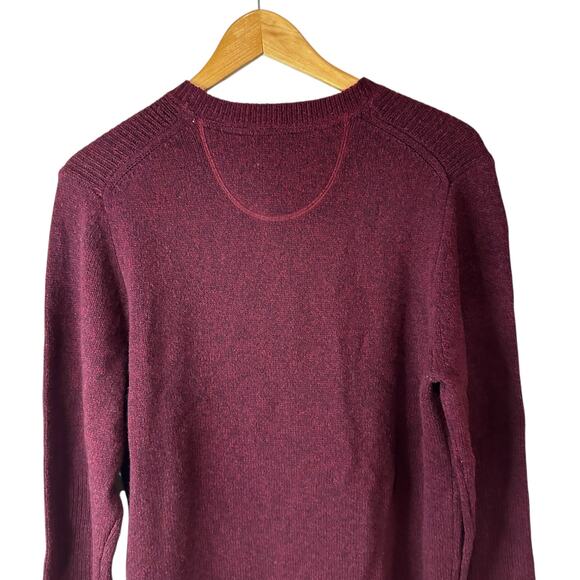 Brax Feel Good New Men's Rick Sweater Crewneck Knit Wool Burgundy 50 US Medium - Picture 5 of 11